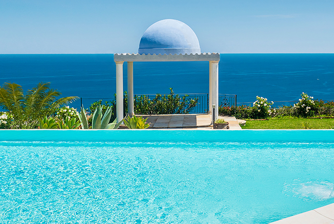 Buena Vista Luxusvilla mit Pool und Meerblick in Taormina Sizilien   - 8
