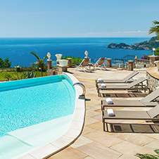 Buena Vista Luxusvilla mit Pool und Meerblick in Taormina Sizilien   - 10