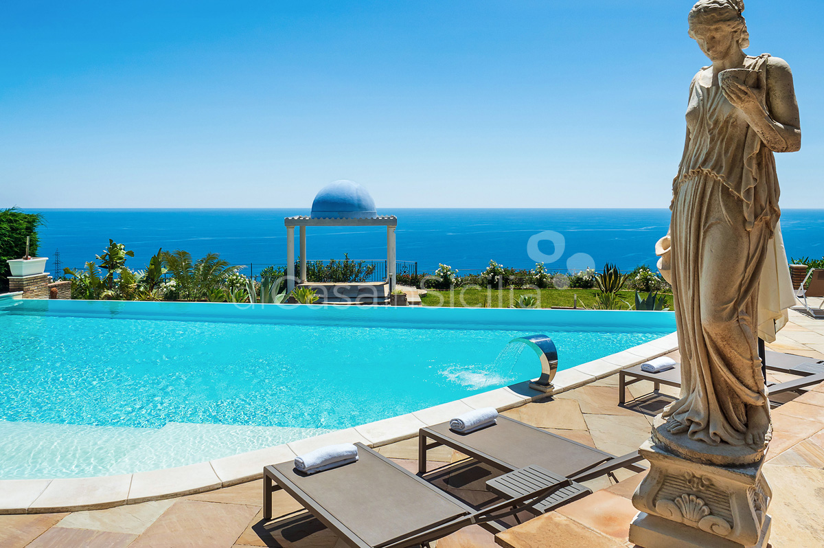 Buena Vista Luxusvilla mit Pool und Meerblick in Taormina Sizilien   - 12