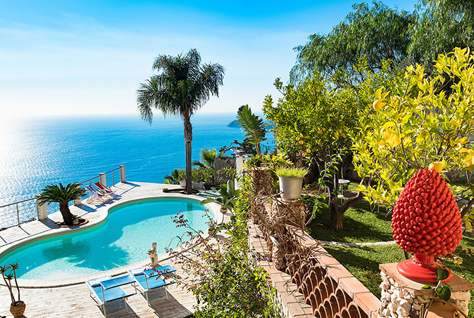 Villa Luce Location Villa de luxe avec piscine et vue sur la mer, Taormina, Sicile  - 8